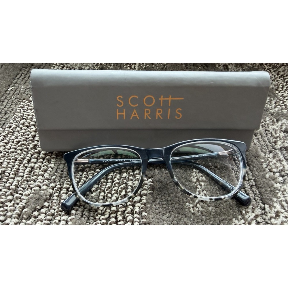 SCOTT HARRIS SH-602 C2 Eyeglasses  Blue/zebra Frame Plastic 49-18-135